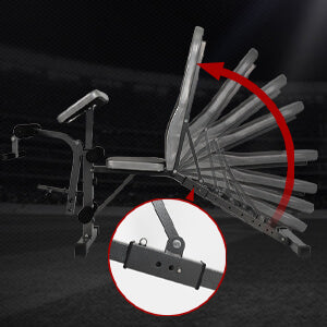 Adjustable Weighted Sit-Up Bench, Multifunctional Dumbbell Bench, With 8 Adjustable Positions And 2 Training Straps, Home Gym Workout