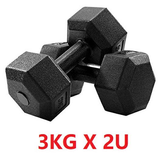 HEXAGONAL DUMBBELL, SET OF 2 UNITS, FROM 2.5-10 KG, VINYL COATING, FOR MUSCULATION, FITNESS, FREE SHIPPING
