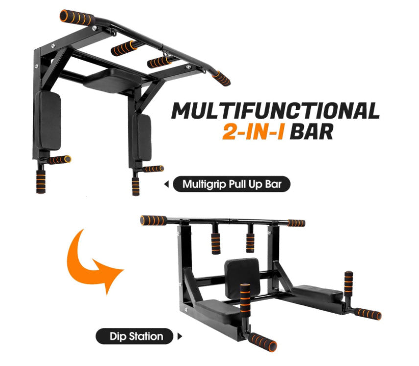 DOMINATED BAR, WALL FIXING, HOOK FOR BOXING BAG, PULL UP, FLEXION, SHIPPING FROM SPAIN