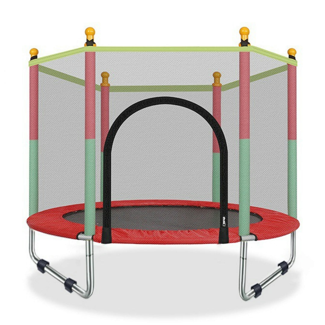 Children's Trampoline for Kids with Safety Net and Zippered Door - Free Shipping