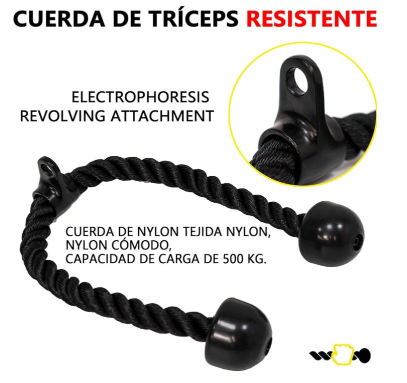 Lat Bar Attachments, Triceps Cable Puller, Weight Machine and Cable Attachments for Home Gym