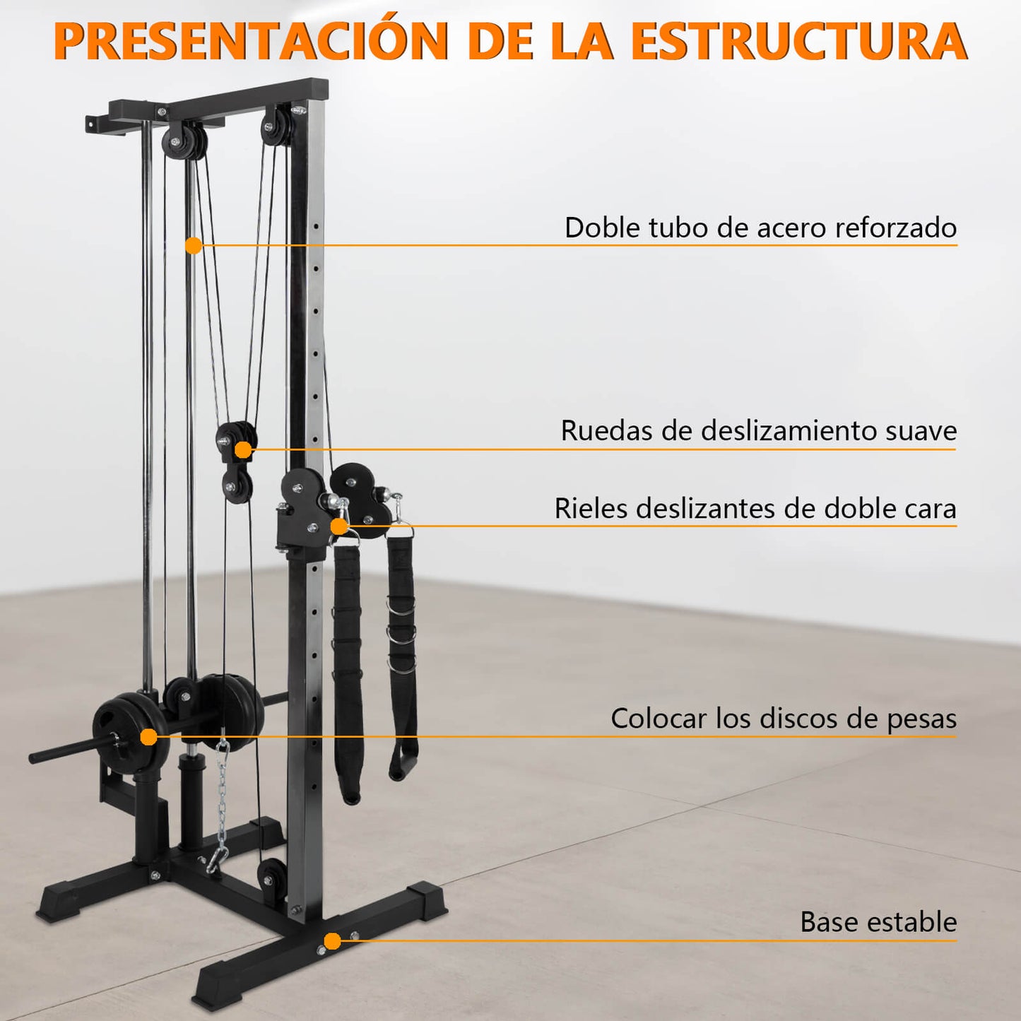 Máquina de Musculación Multiestación Musculación,Maquina Multifuncion Musculacion para Estación de dominadas con Pesas,Maquina Gimnasio para Fitness Gimnasio en Casa, Ejercitar Parte Superior Cuerpo