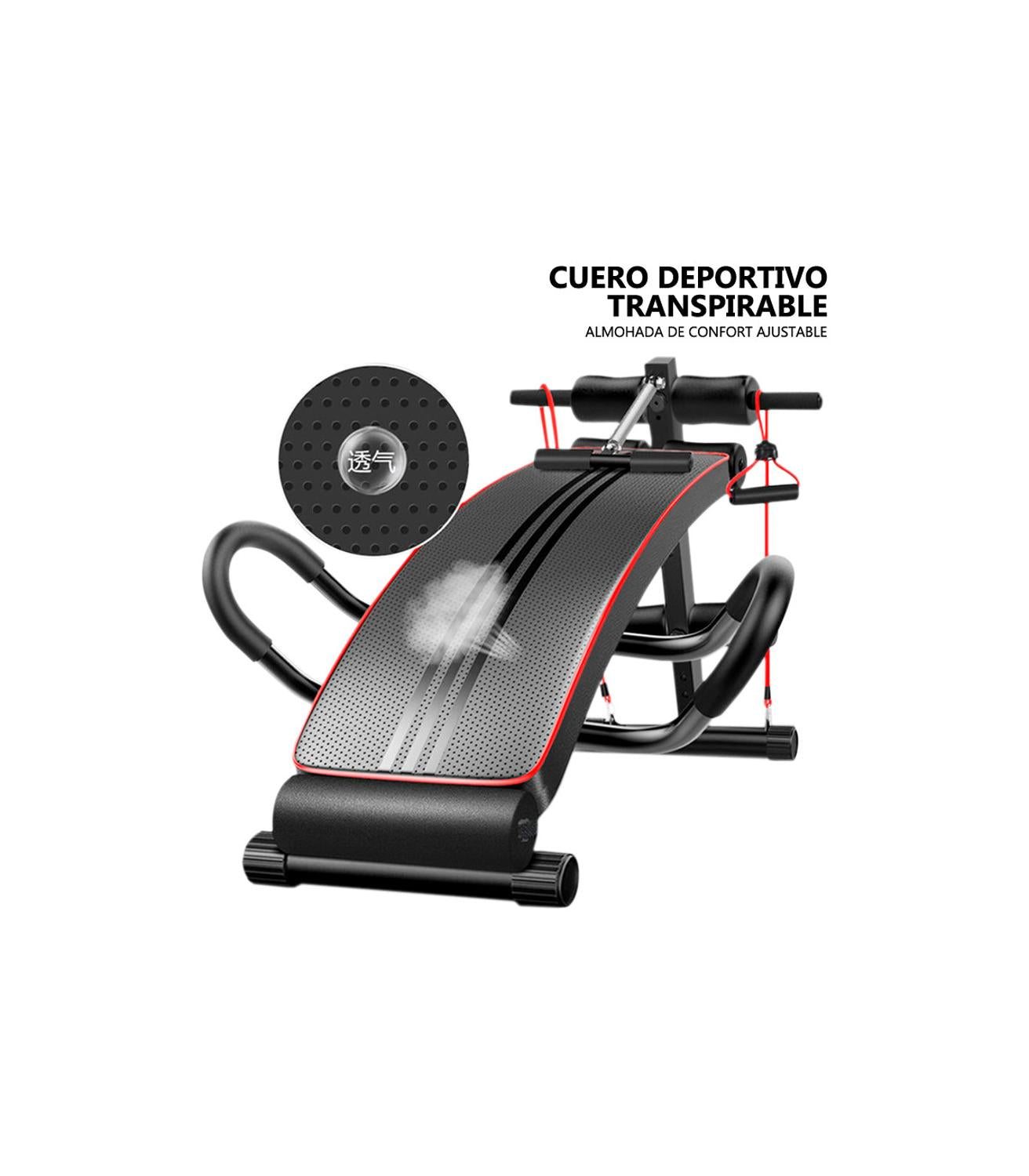 FITNESS BENCH, WITH ELASTIC BAND, FOR ABDOMINAL EXERCISE AND MUSCULATION, ABDOMEN, FREE SHIPPING