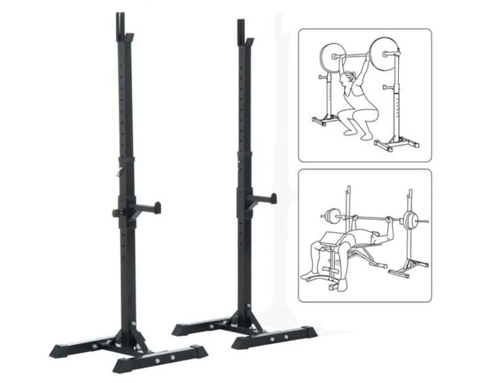 MULTIFUNCTION SHELF SUPPORT FOR BARS AND WEIGHTS | ADJUSTABLE SQUAT RACK FOR MUSCULATION SQUATS | SHIPPING FROM SPAIN