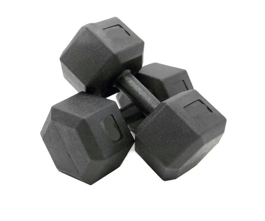 HEXAGONAL DUMBBELL, SET OF 2 UNITS, FROM 2.5-10 KG, VINYL COATING, FOR MUSCULATION, FITNESS, FREE SHIPPING
