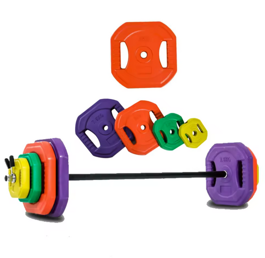 Set de Pesas con Barra para Body Pump y Musculación - Envío Gratis desde España