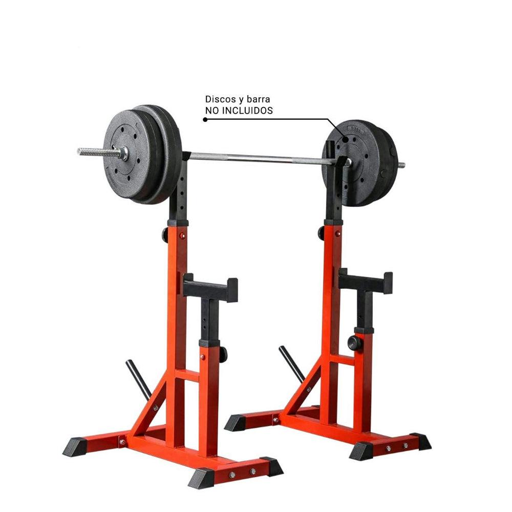 ADJUSTABLE CAGE SHELF SUPPORT FOR BAR AND WEIGHTS | SQUAT RACK FOR MUSCULATION TRAINING, SQUATS, SHIPPING FROM SPAIN