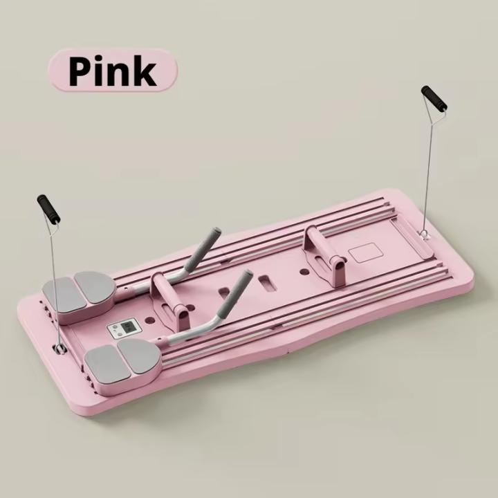 Reformer de Pilates Plegable para Casa, Tabla de Pilates Multifuncional