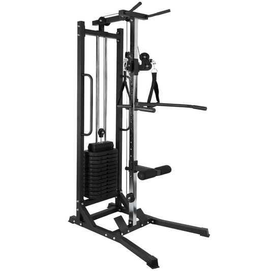 Máquina de Musculación Multiestación Musculación,Maquina Multifuncion Musculacion para Estación de dominadas con Pesas,Maquina Gimnasio para Fitness Gimnasio en Casa, Ejercitar Parte Superior Cuerpo