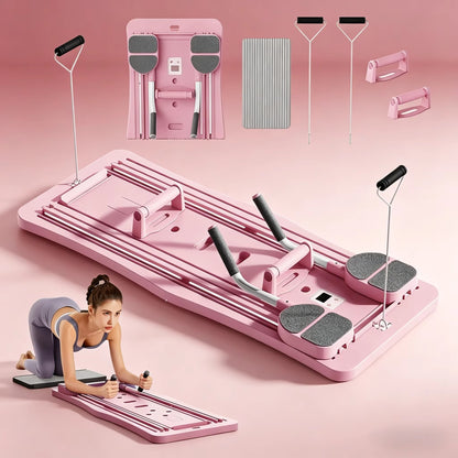Reformer de Pilates Plegable para Casa, Tabla de Pilates Multifuncional