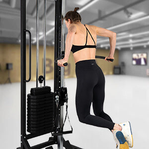 Máquina de Musculación Multiestación Musculación,Maquina Multifuncion Musculacion para Estación de dominadas con Pesas,Maquina Gimnasio para Fitness Gimnasio en Casa, Ejercitar Parte Superior Cuerpo