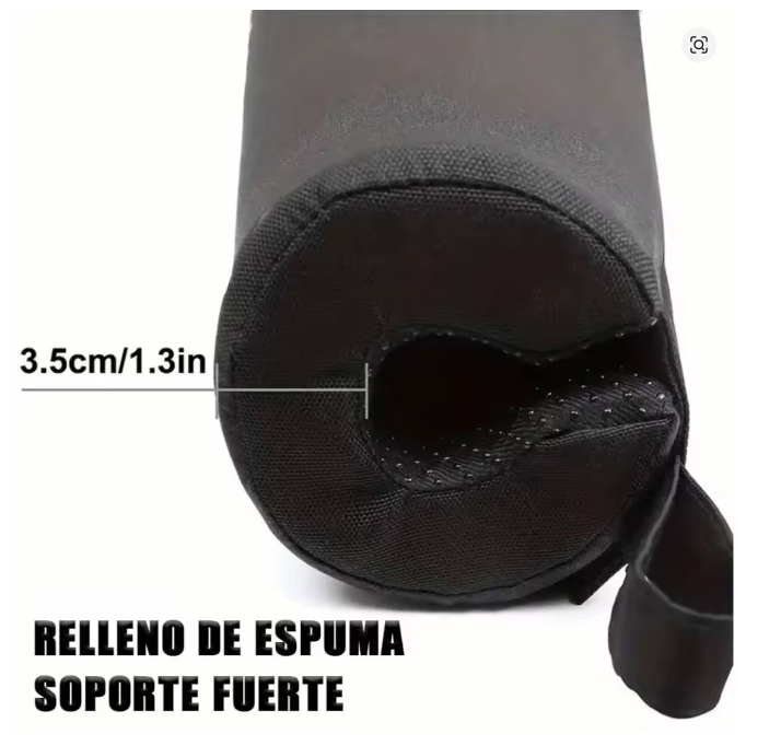Almohadilla Protectora para Barra de Pesas de 44 cm, Acolchada con Espuma y Antideslizante, Protector de Cuello y Hombros para Sentadillas, Hip Thrust y Fitness