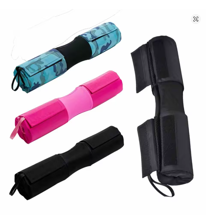 Almohadilla Protectora para Barra de Pesas de 44 cm, Acolchada con Espuma y Antideslizante, Protector de Cuello y Hombros para Sentadillas, Hip Thrust y Fitness
