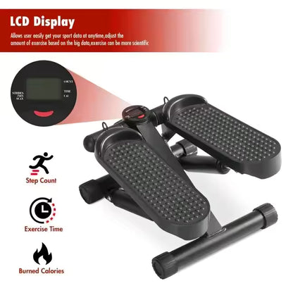 Stepper de Fitness para Entrenamiento en Casa | Stepper de Bajo Impacto con Bandas de Resistencia o Manillar | Ejercicio de Cuerpo Completo en Casa o Gym | Entrenamiento Cardio y Tonificación Muscular
