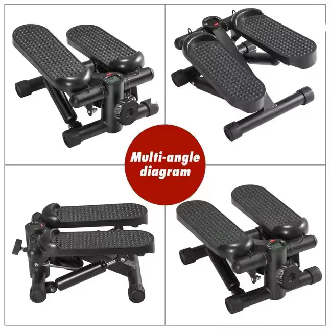 Stepper de Fitness para Entrenamiento en Casa | Stepper de Bajo Impacto con Bandas de Resistencia o Manillar | Ejercicio de Cuerpo Completo en Casa o Gym | Entrenamiento Cardio y Tonificación Muscular