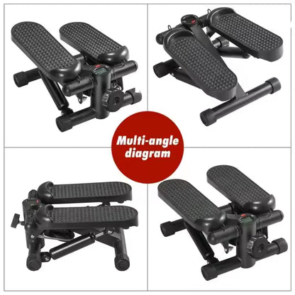 Stepper de Fitness para Entrenamiento en Casa | Stepper de Bajo Impacto con Bandas de Resistencia o Manillar | Ejercicio de Cuerpo Completo en Casa o Gym | Entrenamiento Cardio y Tonificación Muscular