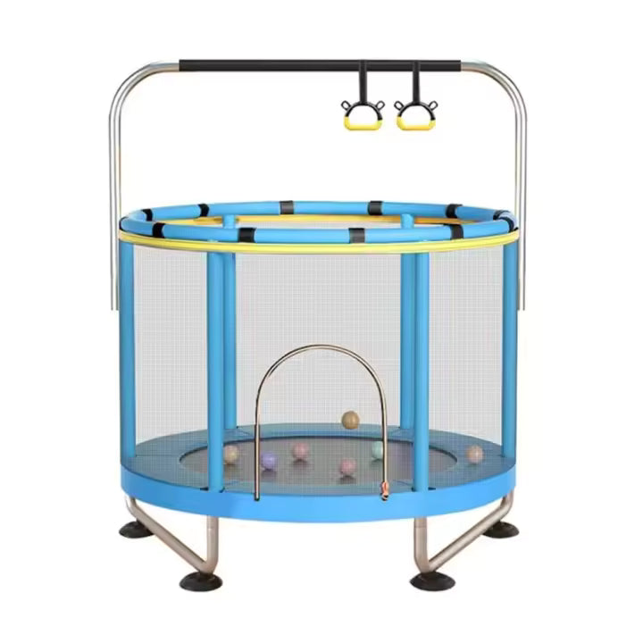 Trampolines para niños de alta calidad ajustable de altura 140cm de peso Trampolín para niños con juguetes