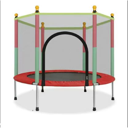 Trampolín portátil para niños de 140 cm / 160 cm,Cama elástica - trampolín 6FT， 8FT ideal para regalo de Navidad, espuma anticolisión para saltar y actividades de trampolín interior en trampolín interior para 4-15 años