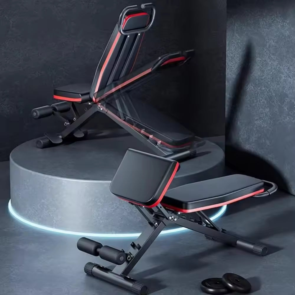 Silla Romana Ajustable Para Gimnasio En Casa, Banco De Extensión De Espalda Plegable Para Entrenamiento De Núcleo, Cadera Y Espalda Baja, Banco De Hiperextensión Multifuncional Con Cuerda De Tensión