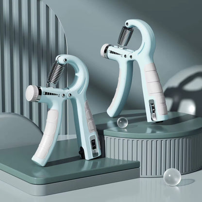 Hand Grip,Antebrazos Fortalecer con FuncióN de Conteo,Fortalecedor de Agarre con Resistencia Ajustable 5-60kg,Fortalecedores de Mano para Entrenar El Agarre,Dedos, La Muñeca Macaron verde