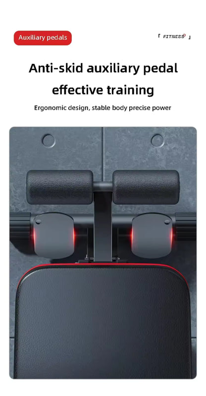 Silla Romana Ajustable Para Gimnasio En Casa, Banco De Extensión De Espalda Plegable Para Entrenamiento De Núcleo, Cadera Y Espalda Baja, Banco De Hiperextensión Multifuncional Con Cuerda De Tensión