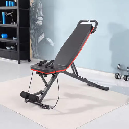 Silla Romana Ajustable Para Gimnasio En Casa, Banco De Extensión De Espalda Plegable Para Entrenamiento De Núcleo, Cadera Y Espalda Baja, Banco De Hiperextensión Multifuncional Con Cuerda De Tensión