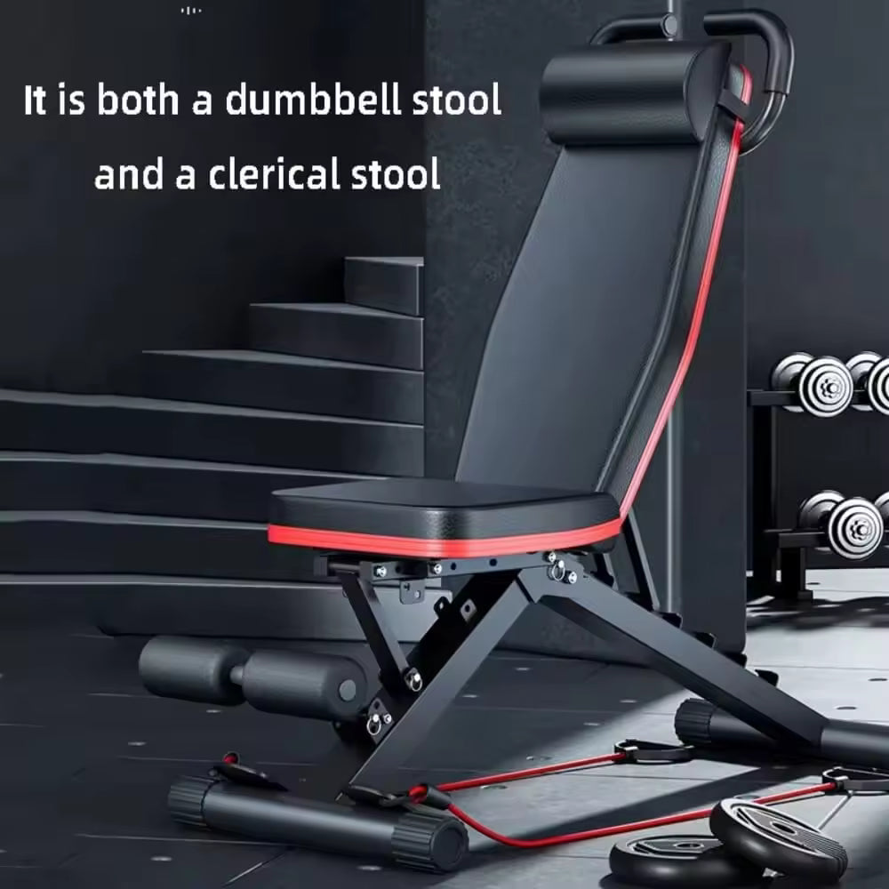 Silla Romana Ajustable Para Gimnasio En Casa, Banco De Extensión De Espalda Plegable Para Entrenamiento De Núcleo, Cadera Y Espalda Baja, Banco De Hiperextensión Multifuncional Con Cuerda De Tensión