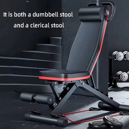 Silla Romana Ajustable Para Gimnasio En Casa, Banco De Extensión De Espalda Plegable Para Entrenamiento De Núcleo, Cadera Y Espalda Baja, Banco De Hiperextensión Multifuncional Con Cuerda De Tensión