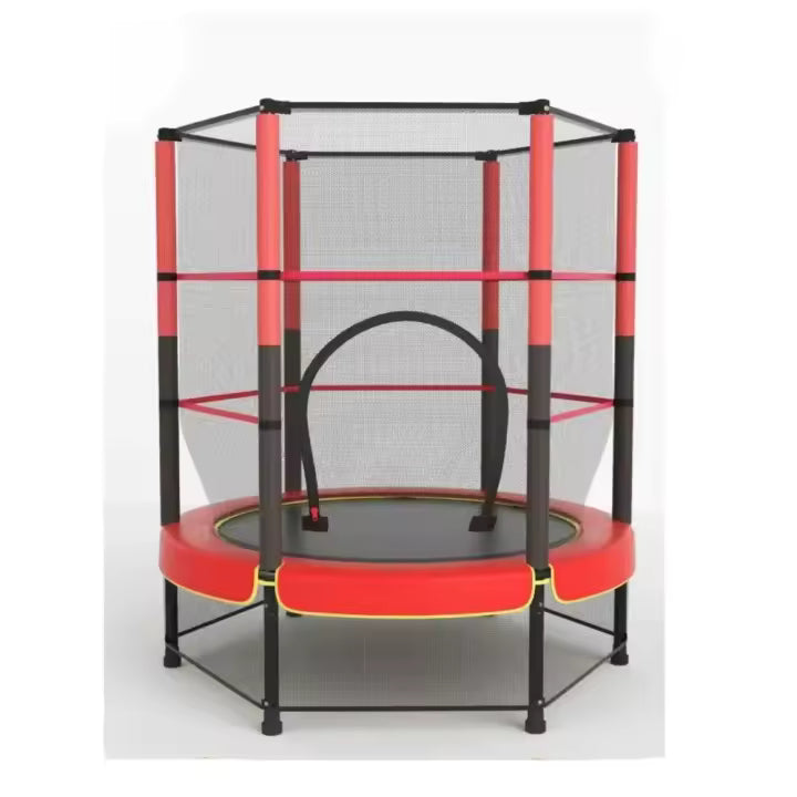 Trampolín portátil para niños de 140 cm / 160 cm,Cama elástica - trampolín 6FT， 8FT ideal para regalo de Navidad, espuma anticolisión para saltar y actividades de trampolín interior en trampolín interior para 4-15 años
