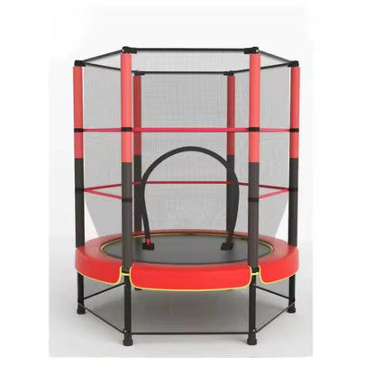 Trampolín portátil para niños de 140 cm / 160 cm,Cama elástica - trampolín 6FT， 8FT ideal para regalo de Navidad, espuma anticolisión para saltar y actividades de trampolín interior en trampolín interior para 4-15 años