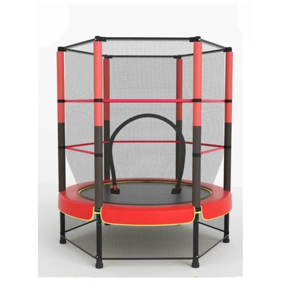 Trampolín, al aire libre, trampolines redondos con red de cierre de seguridad, postes acolchados, trampolín de rebote combinado resistente