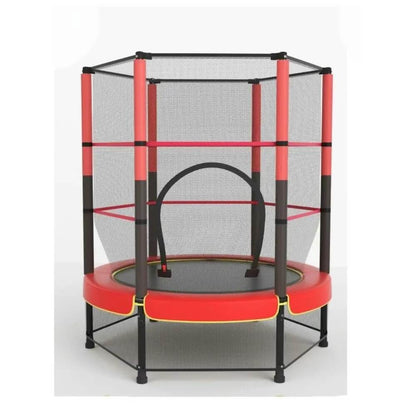 Trampolín, al aire libre, trampolines redondos con red de cierre de seguridad, postes acolchados, trampolín de rebote combinado resistente