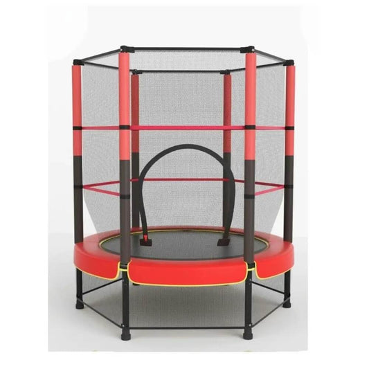 Trampolín, al aire libre, trampolines redondos con red de cierre de seguridad, postes acolchados, trampolín de rebote combinado resistente