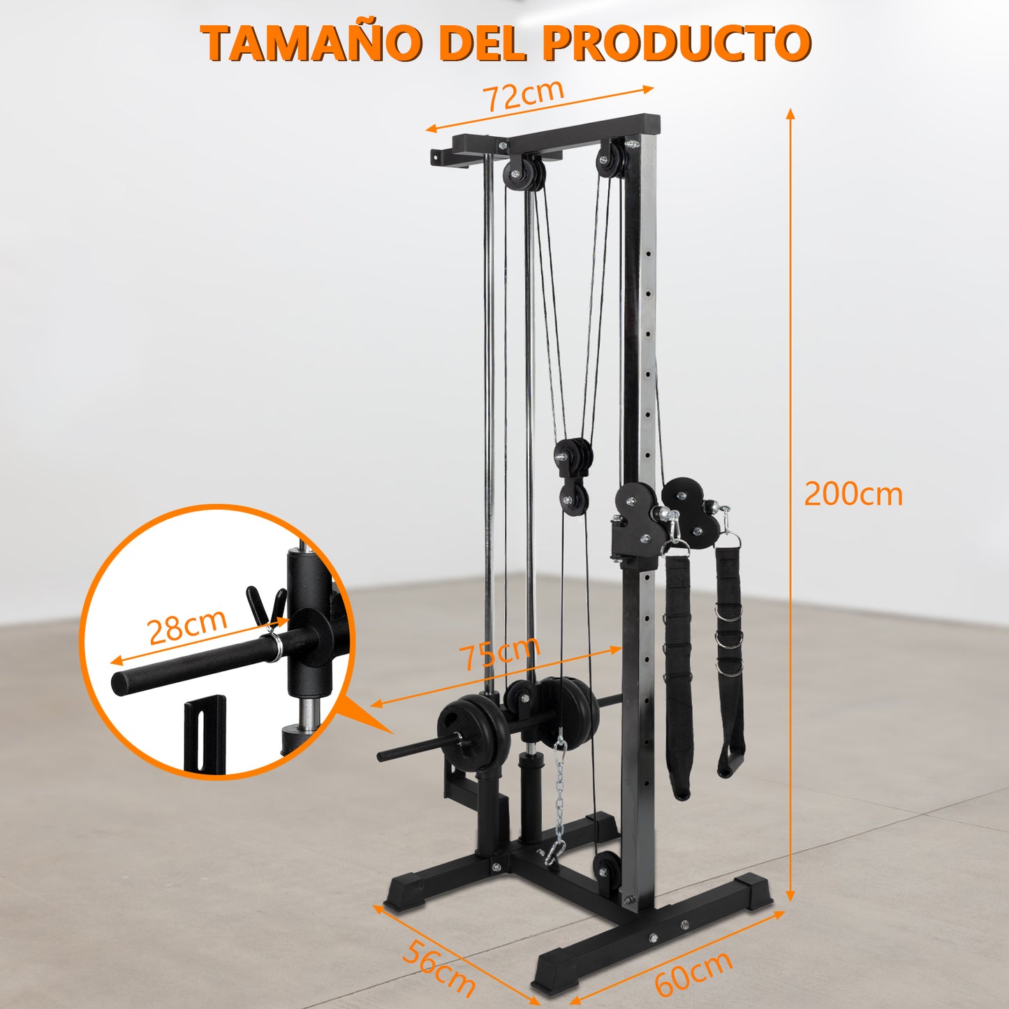 Máquina de Musculación Multiestación Musculación,Maquina Multifuncion Musculacion para Estación de dominadas con Pesas,Maquina Gimnasio para Fitness Gimnasio en Casa, Ejercitar Parte Superior Cuerpo