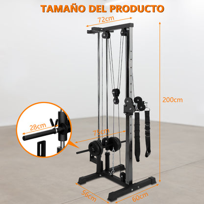 Máquina de Musculación Multiestación Musculación,Maquina Multifuncion Musculacion para Estación de dominadas con Pesas,Maquina Gimnasio para Fitness Gimnasio en Casa, Ejercitar Parte Superior Cuerpo