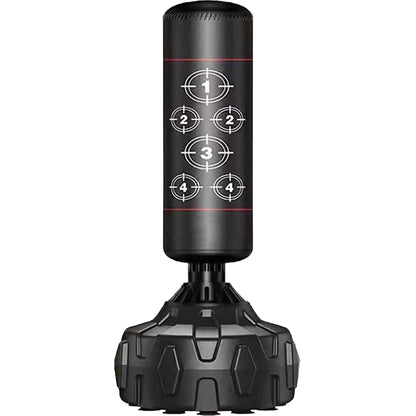 Saco de Boxeo de Pie 170cm para Adultos | Punching Ball con Amortiguador para MMA, Karate y Kickboxing | Base Rellenable 80kg/50kg