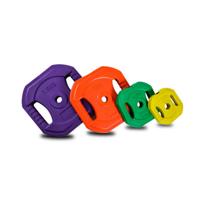 GYM BAR, WEIGHT DISCS, 1.25-7.5 KG, WITH GRIP, FOR BODY PUMP, SHIPPING FROM SPAIN