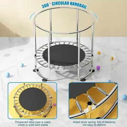 Trampolines para niños de alta calidad ajustable de altura 140cm de peso Trampolín para niños con juguetes