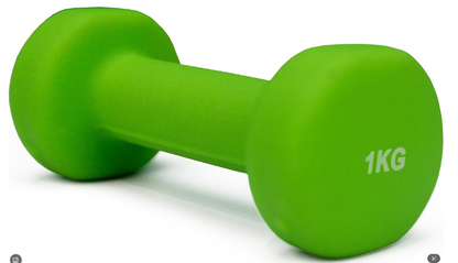 Juego de 2 Mancuernas Hexagonales de Vinilo, Pesas con Núcleo de Hierro y Revestimiento Antideslizante, para Fitness, Musculación y Entrenamiento en Casa, de 1 a 6 kg