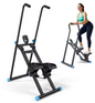 Máquina Escaladora Vertical Plegable para Casa, Stepper de Fitness con 3 Alturas Ajustables, Pedales Antideslizantes, Pantalla Digital y Estructura de Acero, Carga Máxima 150 kg