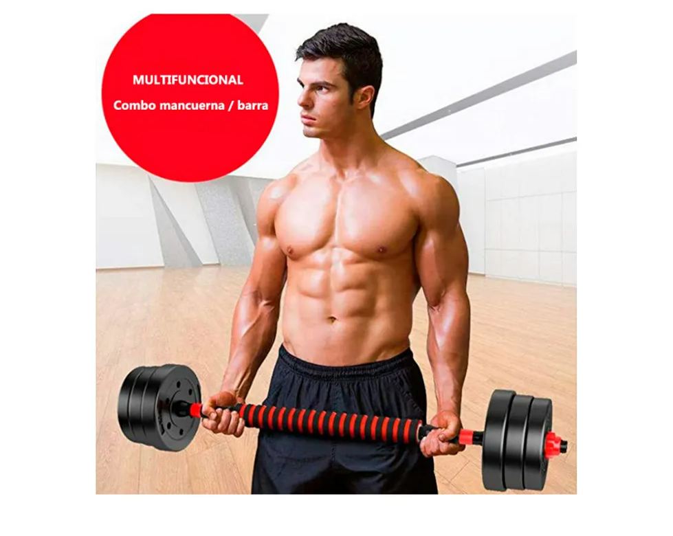 SET OF DUMBBELLS,ADJUSTABLE, 2 IN 1, WITH BARS FOR MUSCULATION, MULTIFUNCTION, 10-50 KG (OPTIONAL KETTLEBELL HANDLE), FREE SHIPPING