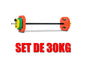 BAR WITH WEIGHTS, BARBELL AND ACCESSORY, FOR BODY PUMP, MUSCULATION, FITNESS, 20-50 KG, FREE SHIPPING