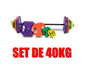 BAR WITH WEIGHTS, BARBELL AND ACCESSORY, FOR BODY PUMP, MUSCULATION, FITNESS, 20-50 KG, FREE SHIPPING