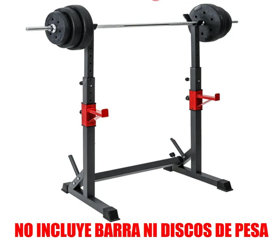 SOPORTE ESTANTE MULTIFUNCIÓN PARA BARRA Y PESAS | SQUAT RACK AJUSTABLE DE SENTADILLAS | ENVIO DESDE ESPAÑA