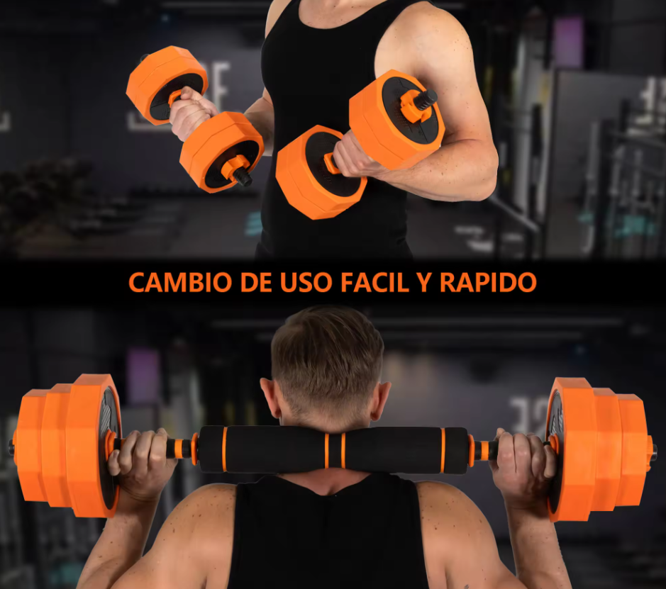 Juego de Mancuernas Ajustables | Opciones de 10kg a 40kg | Ideal para Entrenamiento de Fuerza